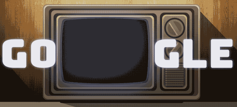 A Google Doodle honoring Walter Cronkite’s career.