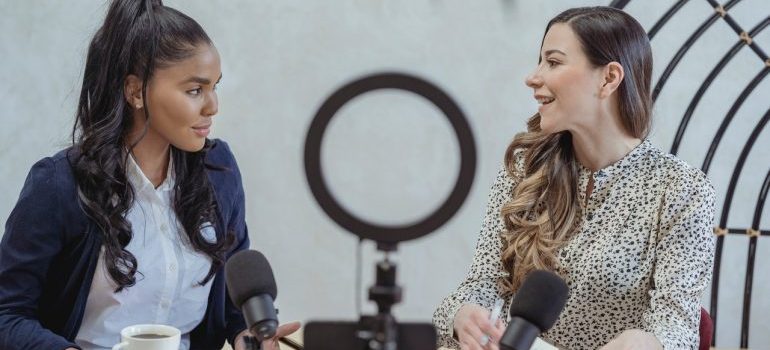 two women having an interview