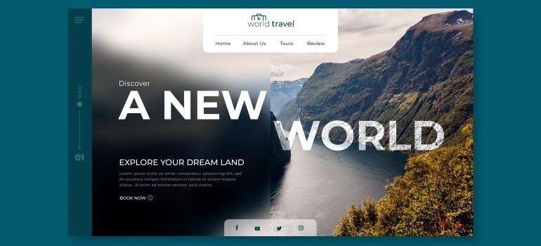 Example of a homepage.