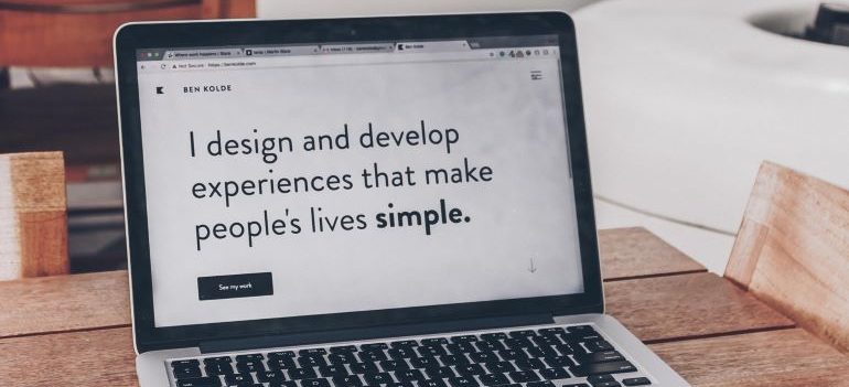 Laptop with different fonts on it.