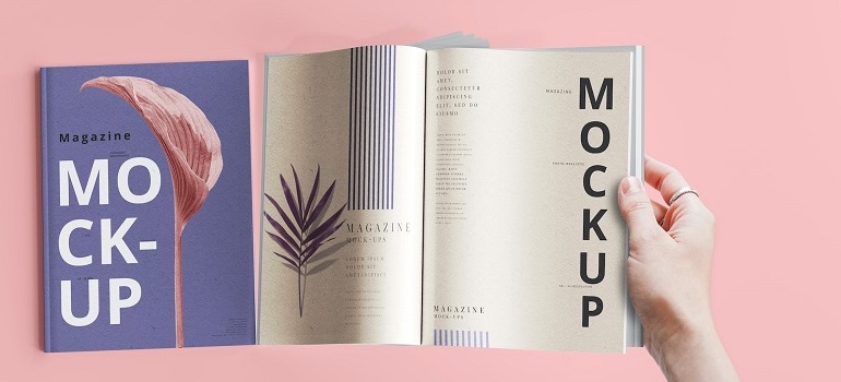 Magazine cover mock-up as an example of rebranding.