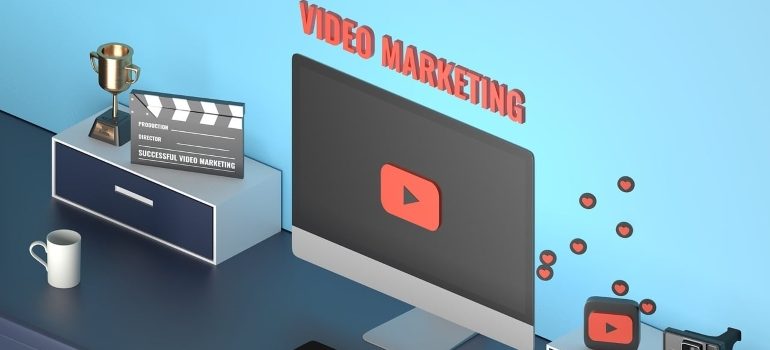 An illustration explaining video marketing.