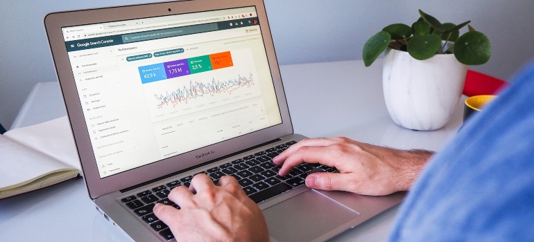 Person analyzing their marketing efforts to educate homeowners on the benefits of going solar