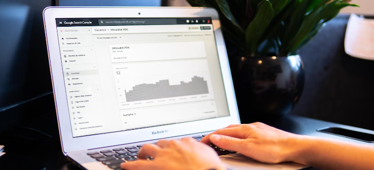 A person looking at the results of link building for addiction treatment centers