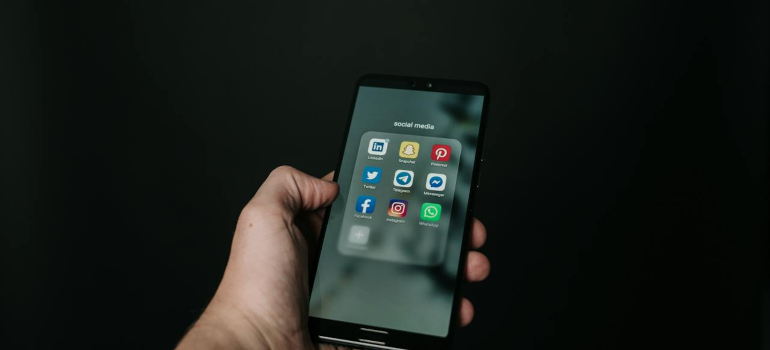 a person holding a phone