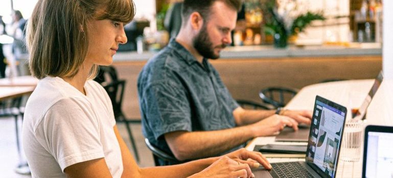 people working on their laptops