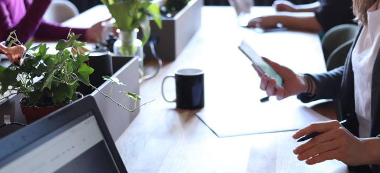 a person looking at their phone