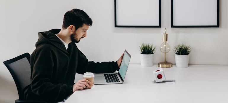 A person doing research online, learning how to use Google Business Profile
