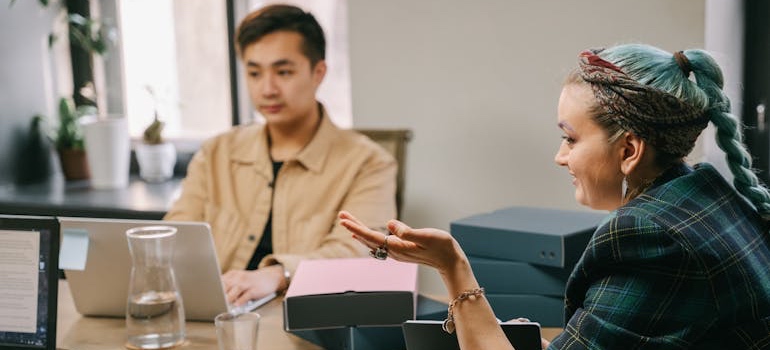 An expert team discussing about top social media platforms in Dubai