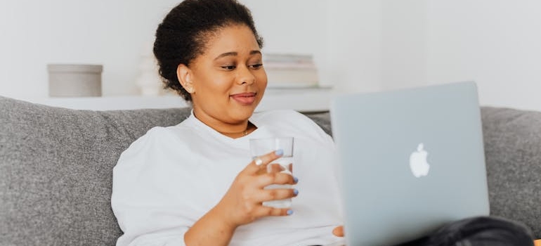 A person reading articles of a company that has learned how to write blogs that speak to people in crisis