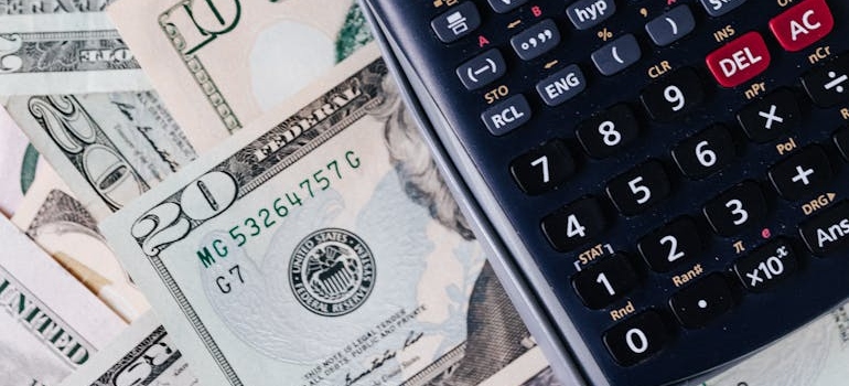 A calculator used to determine the financial situation while comparing SEO agency vs in-house SEO