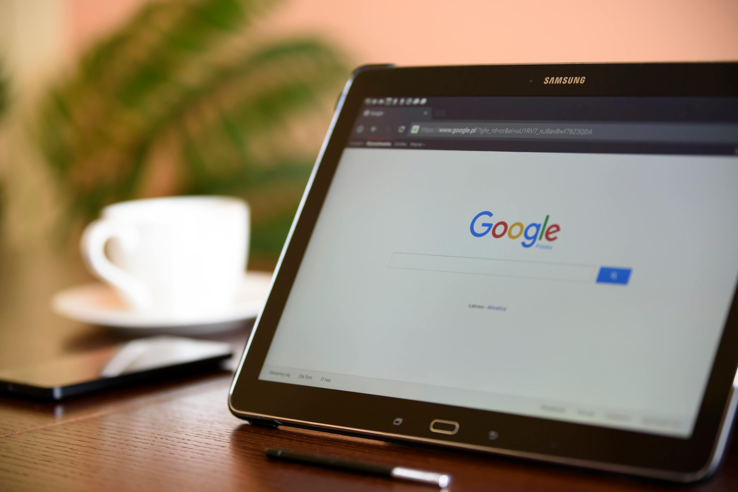 A close-up of a google webpage.