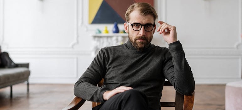 A therapist listening to a person during an individual session