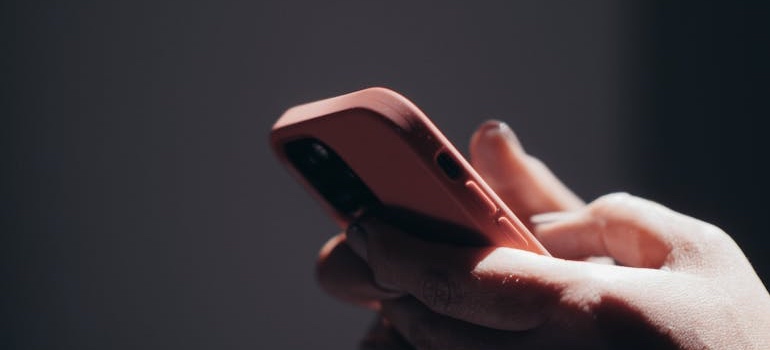 A person using a phone to look for healthcare facilities